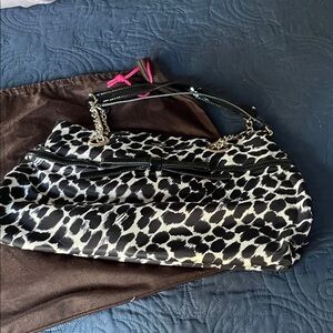 Kate Spade Black and White Patterned Shoulder Bag